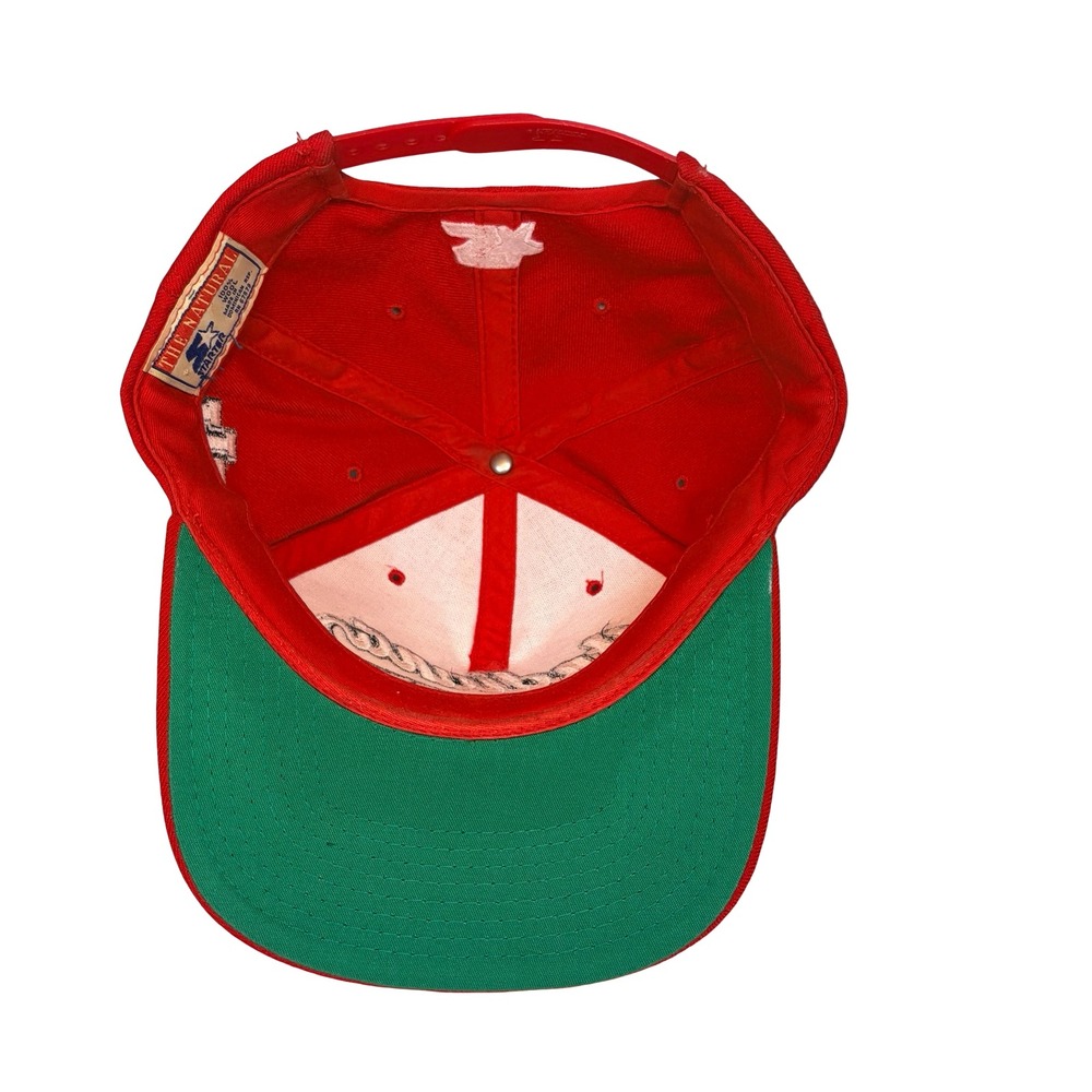 Vintage Starter Indiana Hoosiers 1990s Red Wool Snapback Hat Vintage NCAA Cap - Picture 5 of 8